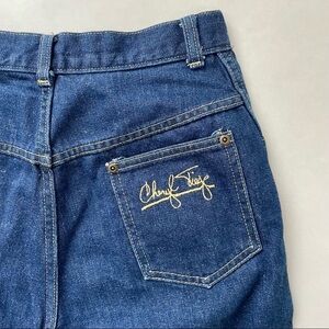 Vintage Cheryl Tiegs Medium to Dark Wash Denim Straight Leg Jeans 12